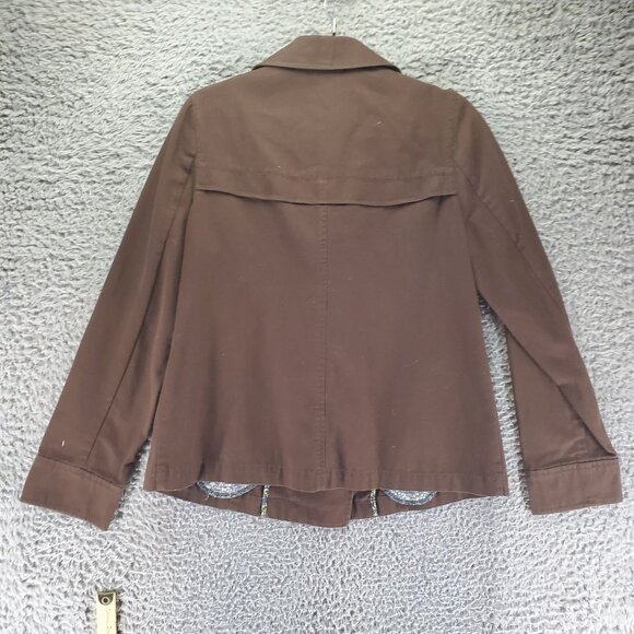 Old Navy Jacket Womens Medium Brown Double Breasted Button Front *NWT* - Picture 10 of 11